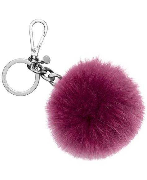 fluffy faux-fur pompom charm michael kors|MICHAEL MICHAEL KORS Fluffy Faux Fur Pom Pom Charm .